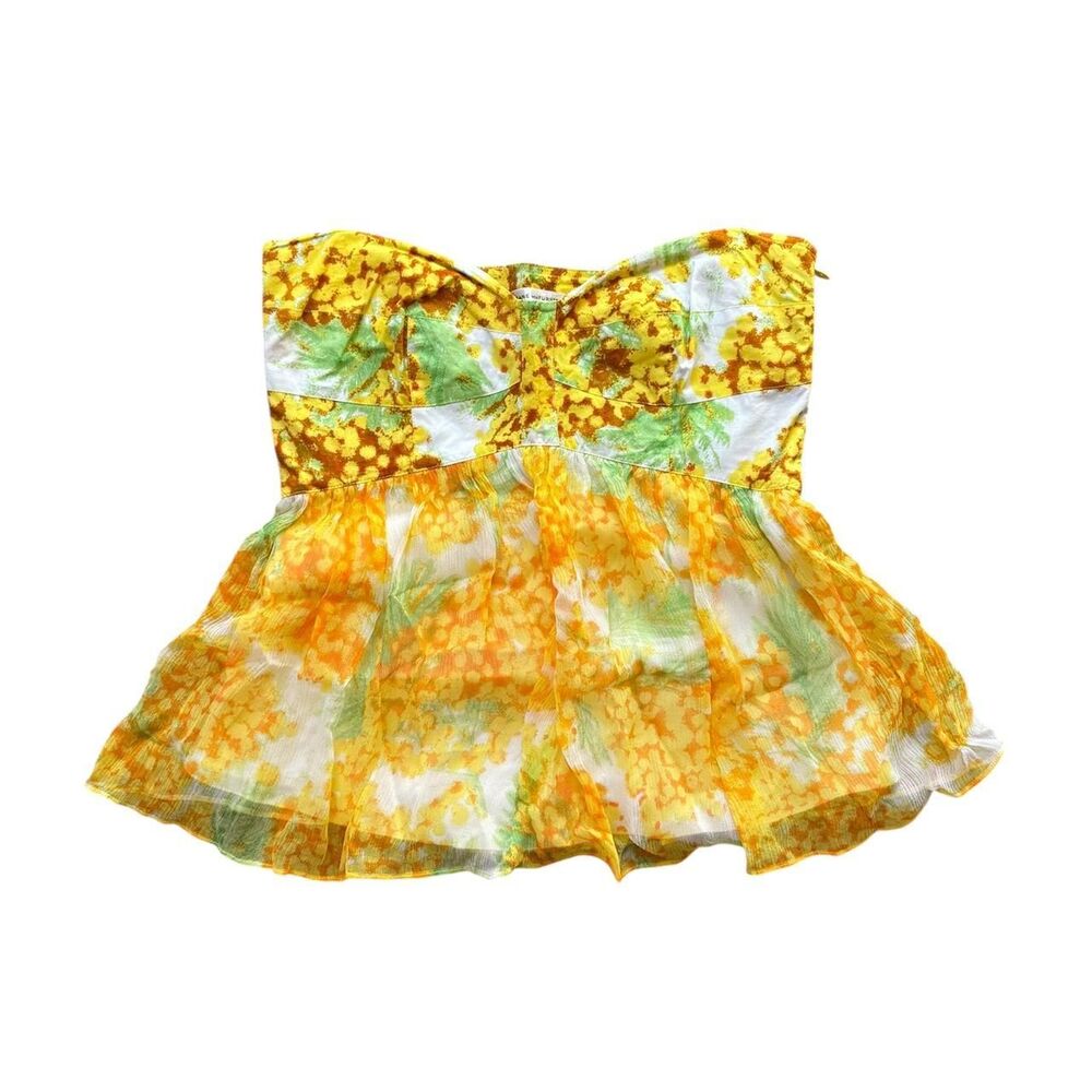 Diane-von-furstenberg Women's Yellow and Green Blouse